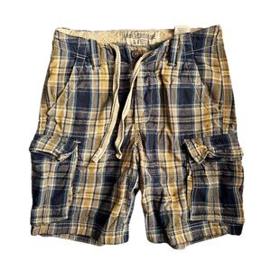Abercrombie & Fitch Plaid Cargo Shorts - Size 30, 9" Inseam